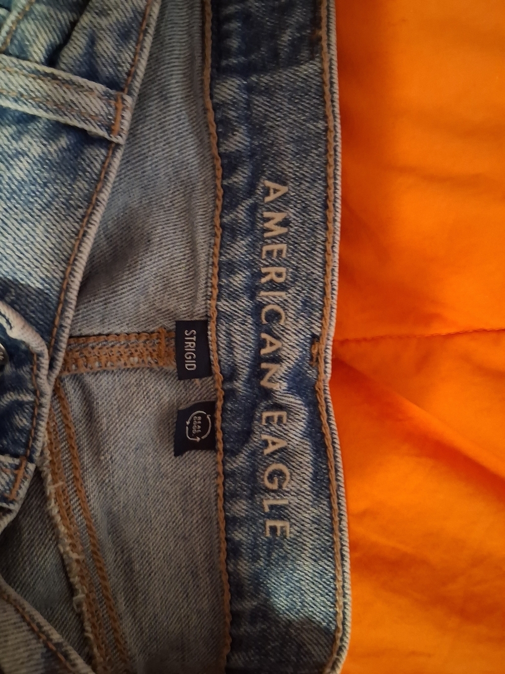 American Eagle Outfitters Strigid High Rise Baggy Straight Distressed Jeans - Picture 8 of 11